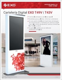 Folleto cartelería digital EXO Folleto cartelería digital EXO